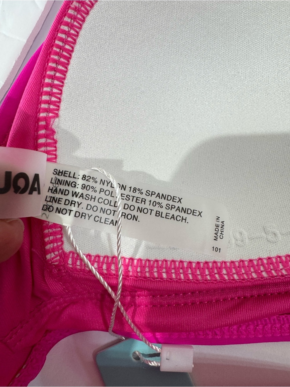 Aqua Eve Pink Two-Piece High-Waist Swim Set Small - Picture 9 of 10